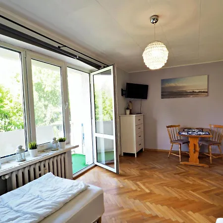 Daire 700 M Plaza I Grand Hotel, Studio Z Balkonem Sopot